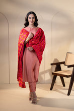 Load image into Gallery viewer, Reigning Red cotton Phulkari Dupatta for women by Mystic Loom //  Wedding Dupatta // Bride
