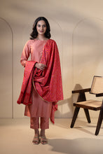 Load image into Gallery viewer, Autumn Maple Phulkari Dupatta for Women by Mystic Loom | Red| Festive