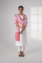 Load image into Gallery viewer, Meher Handmade Phulkari Dupatta for women by Mystic Loom // Pink Dupatta Phulkari for online shopping 
