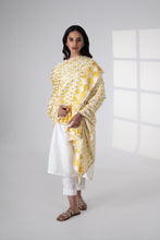 Load image into Gallery viewer, Sunshine Phulkari Dupatta for women by Mysticloom //Yellow Cotton Dupatta for Online shopping // Haldi celebration
