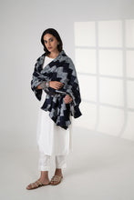 Load image into Gallery viewer, Aarzoo Phulkari Dupatta for Women by Mystic Loom | Black Dupatta