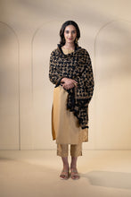 Load image into Gallery viewer, Black Gold Phulkari Dupatta for Women by Mystic Loom