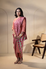 Load image into Gallery viewer, Serendipity Cotton Phulkari Dupatta for women by Mysticloom // Pink Dupatta embroidery