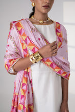 Load image into Gallery viewer, Meher Handmade Phulkari Dupatta for women by Mystic Loom // Pink Dupatta Phulkari for online shopping //