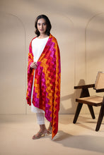Load image into Gallery viewer, Angelic Spell Phulkari Dupatta for Women by Mystic Loom | Red| Festive 
