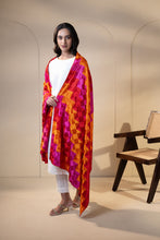 Load image into Gallery viewer, Angelic Spell Phulkari Dupatta for Women by Mystic Loom | Red| Festive