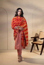 Load image into Gallery viewer, Red Enigma chiffon Phulkari Dupatta for women by Mystic Loom // Wedding Dupatta for Online Shopping