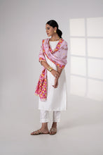 Load image into Gallery viewer, Meher Handmade Phulkari Dupatta for women by Mystic Loom // Pink Dupatta Phulkari for online shopping //