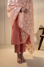 Load image into Gallery viewer, Lullaby Phulkari Dupatta for Women by Mystic Loom | Phulkari for online shopping | Summer light Dupatta |Peach