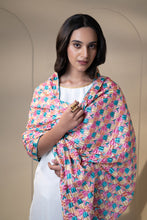 Load image into Gallery viewer, Pretty Pink cotton Phulkari Dupatta for women by Mystic Loom