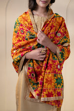 Load image into Gallery viewer, Phulkari Dupatta for Women by Mystic Loom | Phulkari for online shopping | Wedding Dupatta
