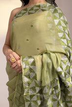Load image into Gallery viewer, Mystic Loom Hand Embroidery Gulzar Saree