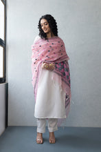 Load image into Gallery viewer, Kota Phulkari Embroidery Dupatta | Pink Dupatta | Light Dupatta for women online