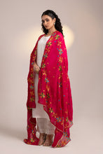 Load image into Gallery viewer, Red Handmade Bridal wedding Phulkari Embroidery dupatta for online shopping | Women Dupatta