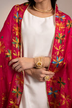 Load image into Gallery viewer, Red Handmade Bridal wedding Phulkari Embroidery dupatta for online shopping | Women Dupatta