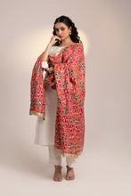 Load image into Gallery viewer, Wedding Bridal Phulkari Dupatta by Mystic Loom online for women| hot pink | Gold