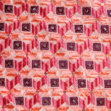 Load image into Gallery viewer, Phulkari embroidery in peach by Mysticloom