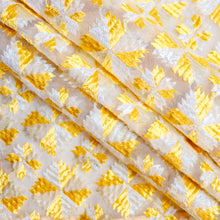 Load image into Gallery viewer, Phulkari Work on organza dupatta by Mysticloom