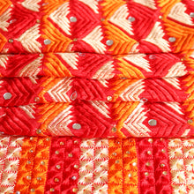 Load image into Gallery viewer, Red Elixir chiffon Phulkari Dupatta for women by Mystic Loom // Wedding Dupatta for Online Shopping