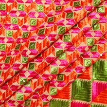 Load image into Gallery viewer, Sheer Love Phulkari Dupatta for women by Mysticloom //  Cotton Dupatta embroidery // Wedding Dupatta for Online shopping