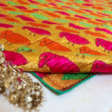 Load image into Gallery viewer, Royal Bird Phulkari Dupatta for women by Mystic Loom // Dupatta for online shopping // traditional Phulkari Motifs // heritage and culture