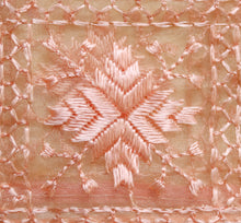 Load image into Gallery viewer, Phulkari Motif on Organza by Mysticloom