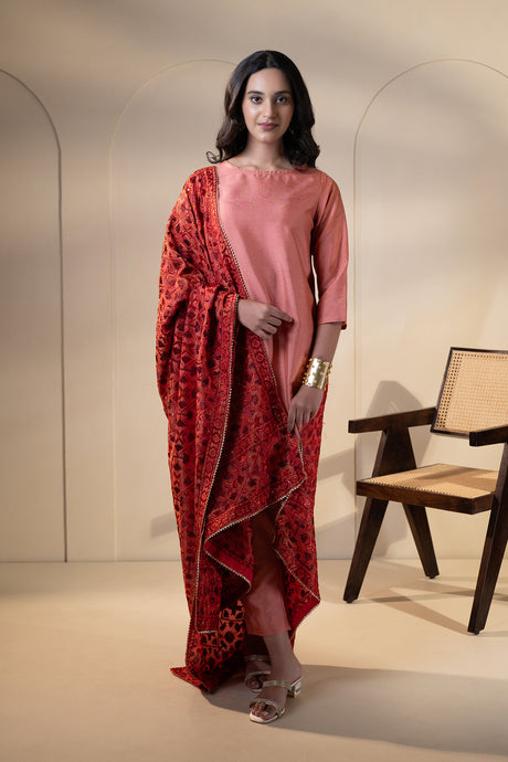 Ripples sea-silk Phulkari Dupatta for women by Mystic Loom //  Dupatta for online shopping