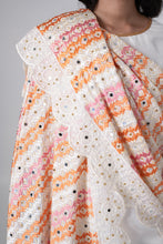 Load image into Gallery viewer, Dewy Drops Phulkari Dupatta for Women by Mystic Loom | Phulkari for online shopping | White Dupatta | Embroidery
