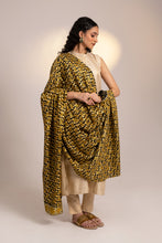 Load image into Gallery viewer, Black Gold Hand Made Phulkari Dupatta for Women | Online shopping Dupatta | Wedding Dupatta
