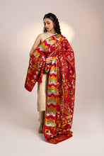 Load image into Gallery viewer, Traditional motif khadar handmade phulkari dupatta | Wedding | Bridal | Phulkari motifs | traditional

