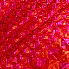 Load image into Gallery viewer, Reigning Red cotton Phulkari Dupatta for women by Mystic Loom //  Wedding Dupatta // Bride
